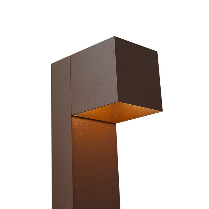 Lámpara de exterior marrón óxido de 65 cm con LED IP64, luz tenue y solar - Charlene