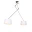 Viseća-lampa-sa-platnenim-sjenilima-bijela-35-cm---Blitz-II-čelik