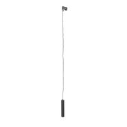 Lampă-suspendată-de-design-neagră,-inclusiv-adaptor-pentru-șină-trifazată---Tuba-Small-trifazată