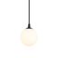 Moderne-hanglamp-zwart-met-wit-glas-voor-railsysteem-1-fase---Slimline-Eira