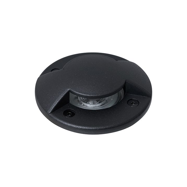 6 modernių įleidžiamų į žemę šviestuvų rinkinys juodas GU10 50 mm 2 šviesų efektas IP65 - Cellar
