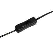 Design-tafellamp-zwart-17-cm-stoffen-kap-lichtgrijs-35-cm---Alisia