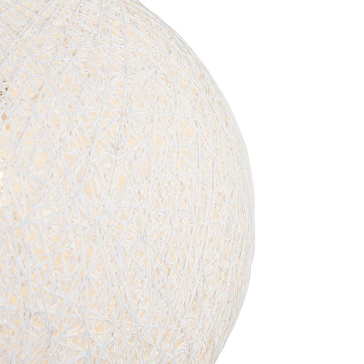 Rustikalna viseća svjetiljka bijela 45 cm - Corda