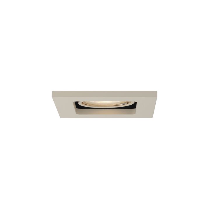 Set van 6 Moderne inbouwspot beige GU10 50mm draai- en kantelbaar - Qure