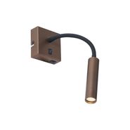 Moderni-pronssinen-seinävalaisin-USB-C-portilla---Gosna