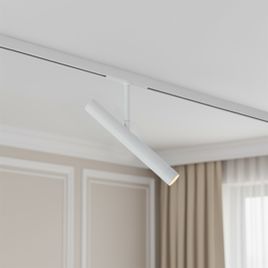 Moderner weißer Strahler für 1-Phasen-Schienensystem - Slimline Avery