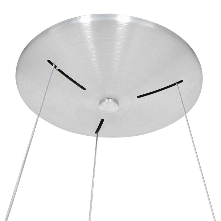Suspension design argent avec LED dimmable - Ringlede