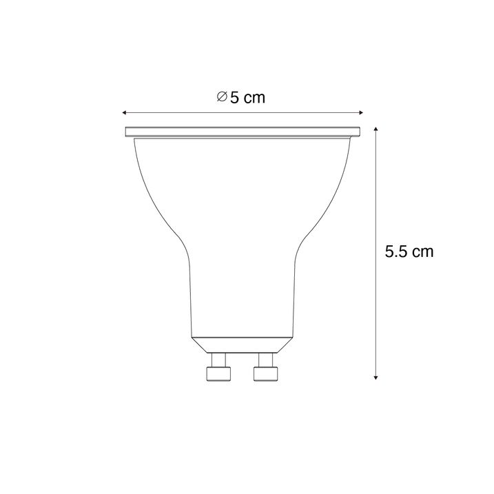 GU10 Dimmable LED Bulb 3W 200lm 4000K