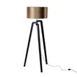 Stāvlampa-melna-ar-samta-bronzas-abažūru-50cm---Puros