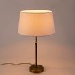 Stolná-lampa-bronzová-s-tienidlom-z-ľanu-biela-35-cm---Parte