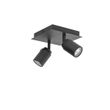 Smart-badeværelsesspotlight-sort-firkantet-IP44-inkl.-2-Wifi-GU10---Ducha