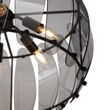 Lampa-suspendată-inteligentă-neagră-cu-sticlă-fumurie-rotundă-cu-6-lumini,-inclusiv-WiFi-C35---Mochan