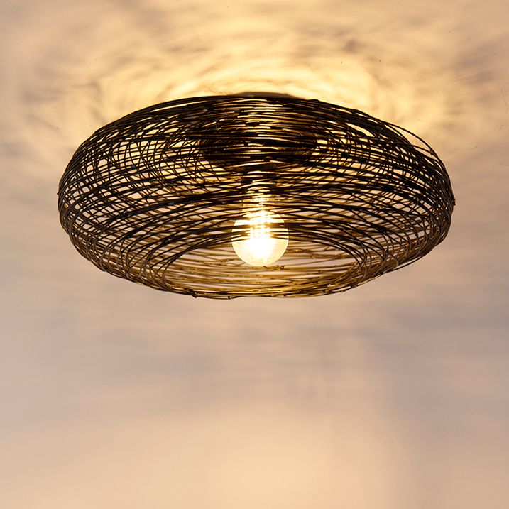 Design Deckenleuchte schwarz oval - Sarella
