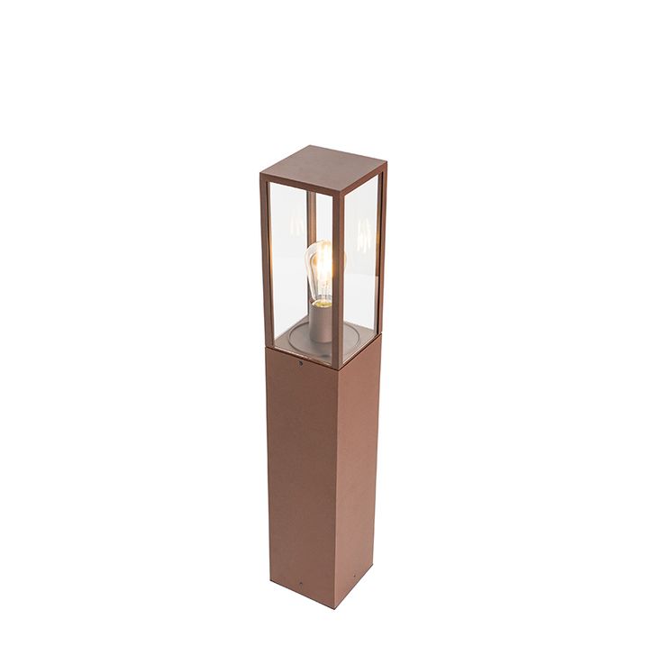 Endüstriyel ayaklı dış mekan lambası pas kahverengi 80 cm IP44 - Charlois