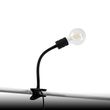 Moderná-svorka-lampa-čierna-s-flexibilným-ramenom---Cavalux
