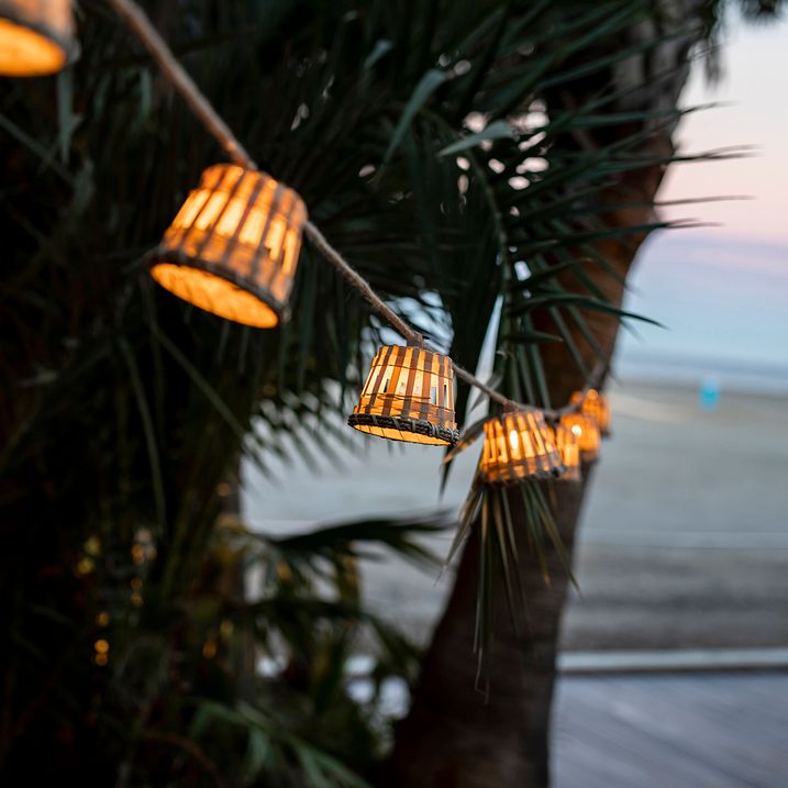 Moderní venkovní světelný řetěz 8m vč. LED 10 světel - Aurora