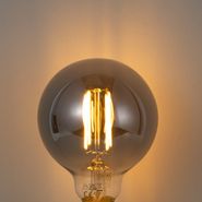 Smart-E27-Dimmbar-LED-Glühbirne-G95-Rauchglas-4.9W-150lm-1800K