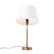 Stolná-lampa-bronzová-s-tienidlom-z-ľanu-biela-35-cm---Parte