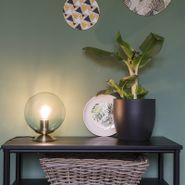 Art-deco-tafellamp-messing-met-blauw-glas---Pallon