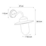 Moderni-ulkoseinävalaisin-tummanvihreä-IP44---Kansas