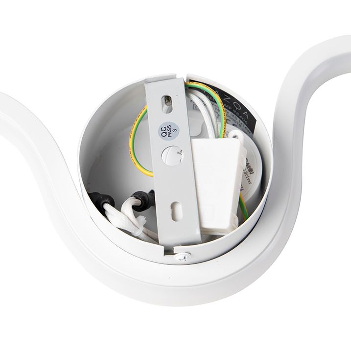 Modern Wall Light White Incl. LED - Plomp