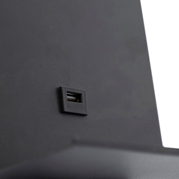 Moodne seinavalgusti must USB ja painduva varrega - Flero