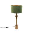 Stolní-lampa-v-art-deco-stylu-s sametovým-stínítkem-zelená-35-cm---Diverso