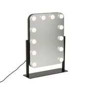 Black-40cm-Table-Mirror-with-LED-and-Touch-Dimmer-12-Light---Hollywood