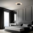 Moderne-plafondlamp-wit-met-zwart-42cm-incl.-LED---Lido
