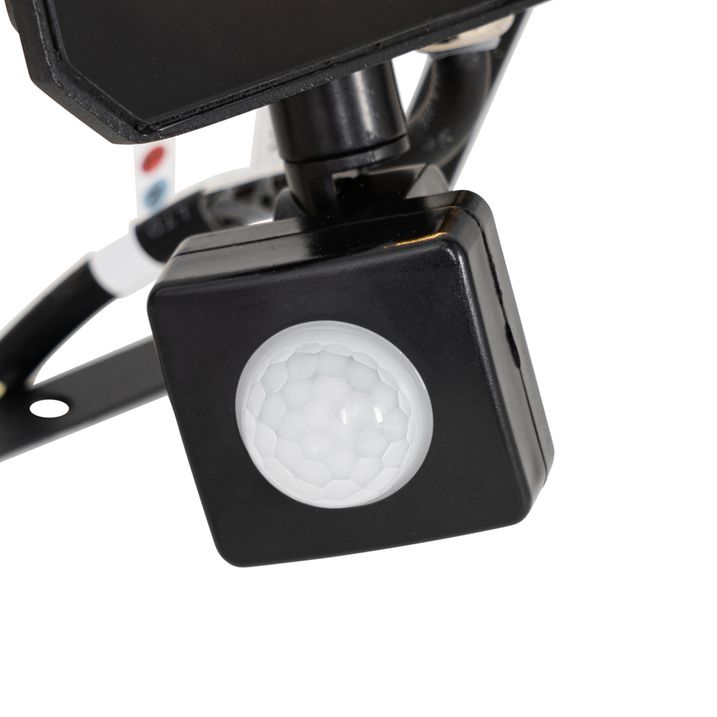 Schwarzer Heizkörper inkl. LED 30W IP65 mit Bewegungssensor - Levana