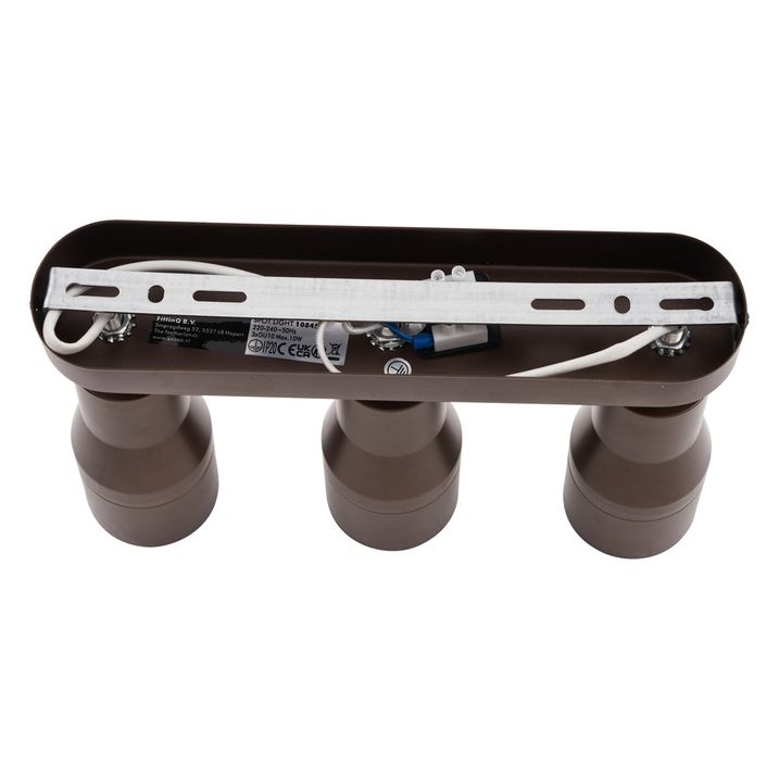 Spot encastré rond bronze foncé GU10 50 mm 3 lumières - Stanley