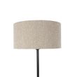 Stojaca-lampa-čierna-s-tienidlom-Boucle-taupe-50-cm---Simplo