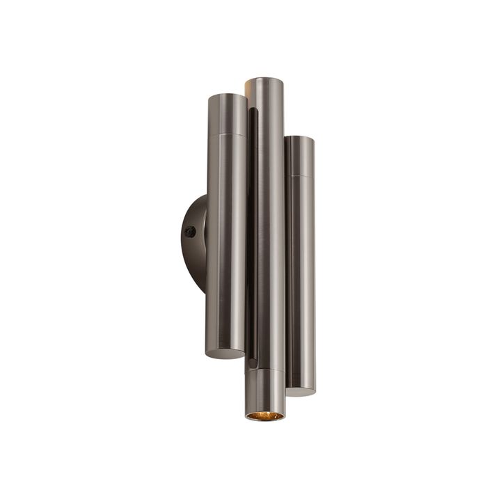 Retro wall lamp gunmetal 3-light - Pipes