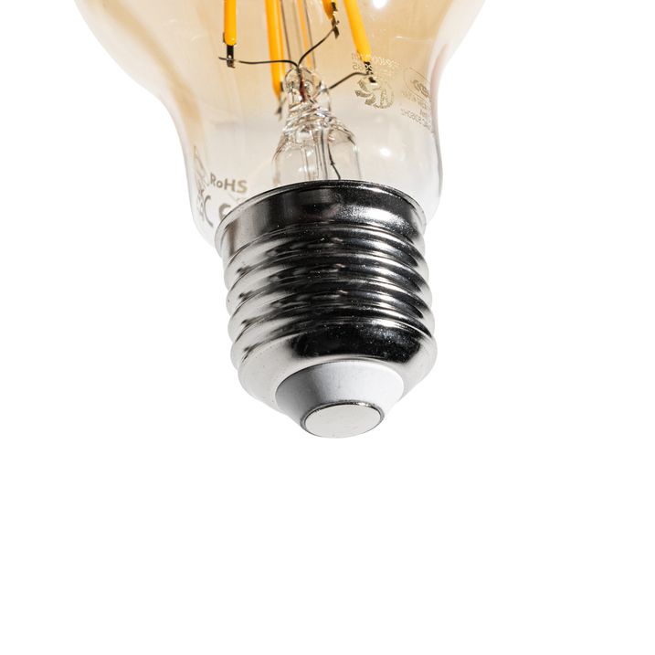 E27 dimbar LED-lampa A60 bärnsten 4,5W 420 lm 2200K