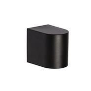 Moderne-utendørs-vegglampe-svart-plast-oval---Baleno