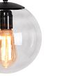 Moderne-hanglamp-zwart-met-grijs-glas-20cm---Pallon