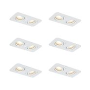 Sett-med-6-runde-innfelte-spotter-hvit-GU10-50-mm-roterbar-og-vippbar-IP44-2-lys---Alberto