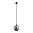 Candeeiro-suspenso-Art-Deco-preto-com-vidro-fumado---Wallace