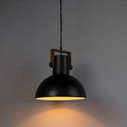 Industriele-hanglamp-donkergrijs-met-mango-hout---Mangoes