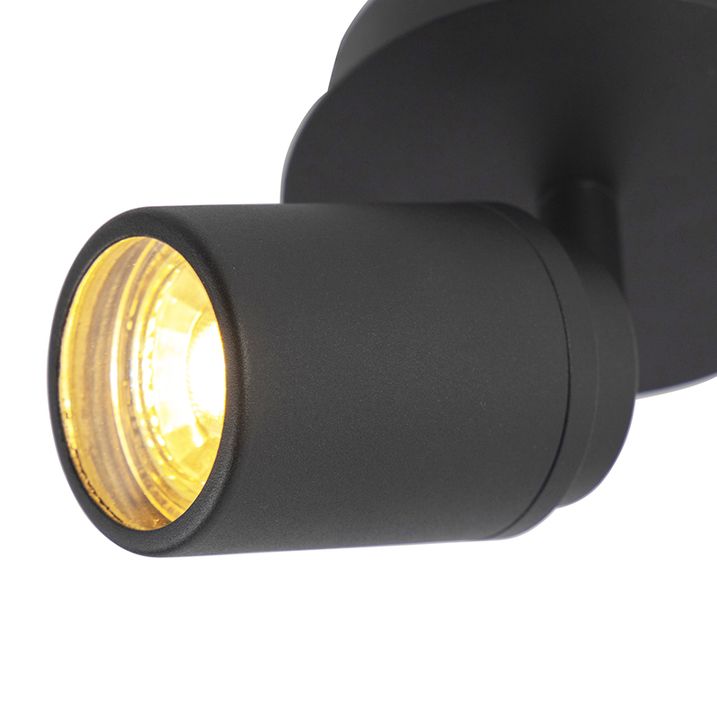 Modern badrumsspotlight svart IP44 - Ducha