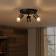 Deckenstrahler-Gunmetal-Rund-3-flammig-drehbar-und-verstellbar---Drain