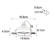 Set-of-6-Modern-Recessed-Spotlight-White-GU10-Round-Trimless---Oneon