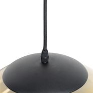 Lampă-suspendată-Art-Deco-neagră-cu-sticlă-aurie-33-cm---Pallon