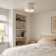 Retro-Deckenleuchte-Beige-mit-weißer-Innenseite---Vera