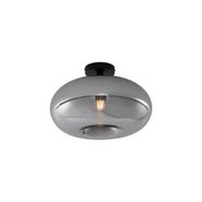 Art-Deco-Plafonska-Lampa-Crna-sa-Dimnim-Staklom-40cm---Busa