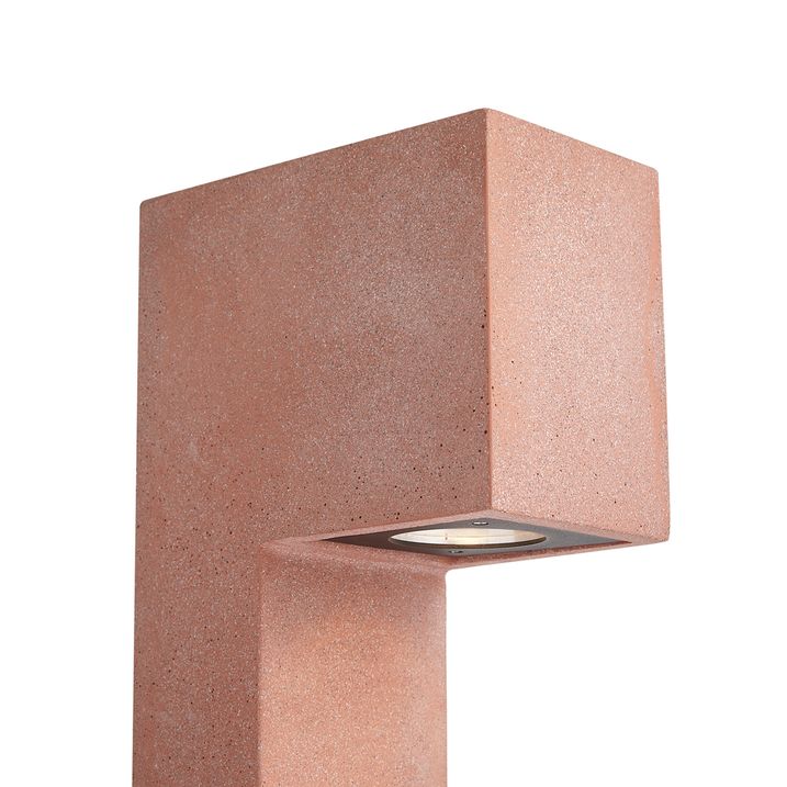 Modern buiten paaltje terracotta 35cm IP44 - Pompei