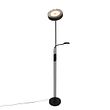 Lampadaire-noir-avec-LED-et-variateur-avec-liseuse---Kelso
