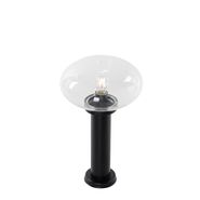 Farola-moderna-de-exterior-negra-50-cm---Elly