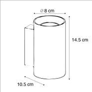Set-med-2-moderna-vägglampor-vita-runda-2-ljus---Sandy
