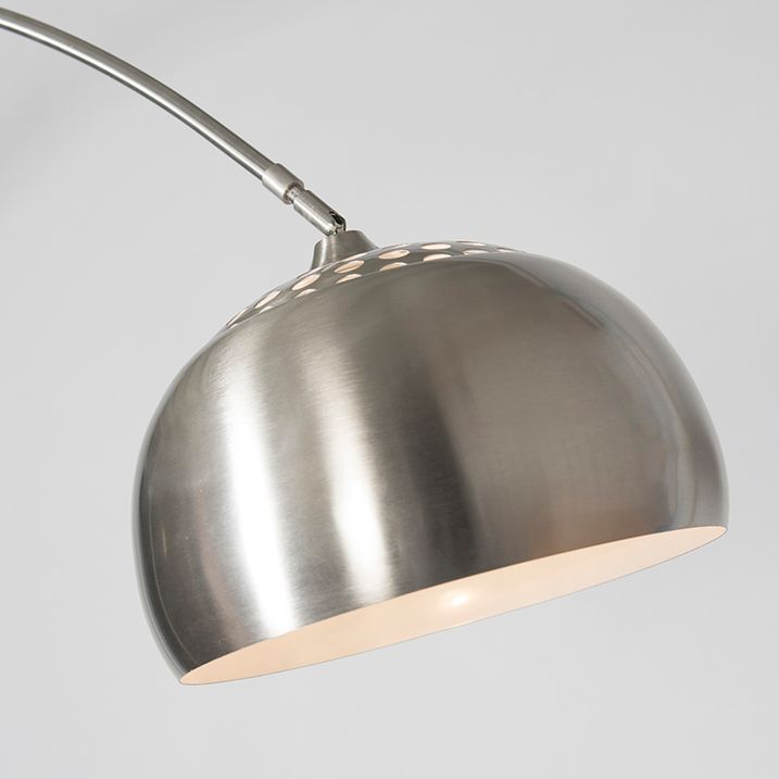 Candeeiro de Arco em Aço com Abajur em Metal 33 cm Ajustável - XXL